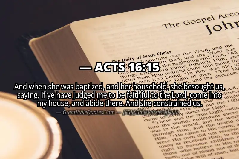 ACTS 16:15 Verse