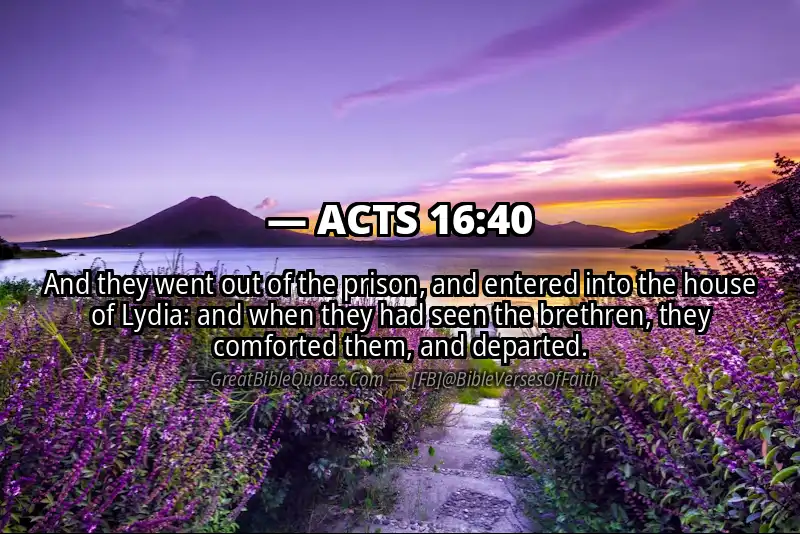 ACTS 16:40 Verse