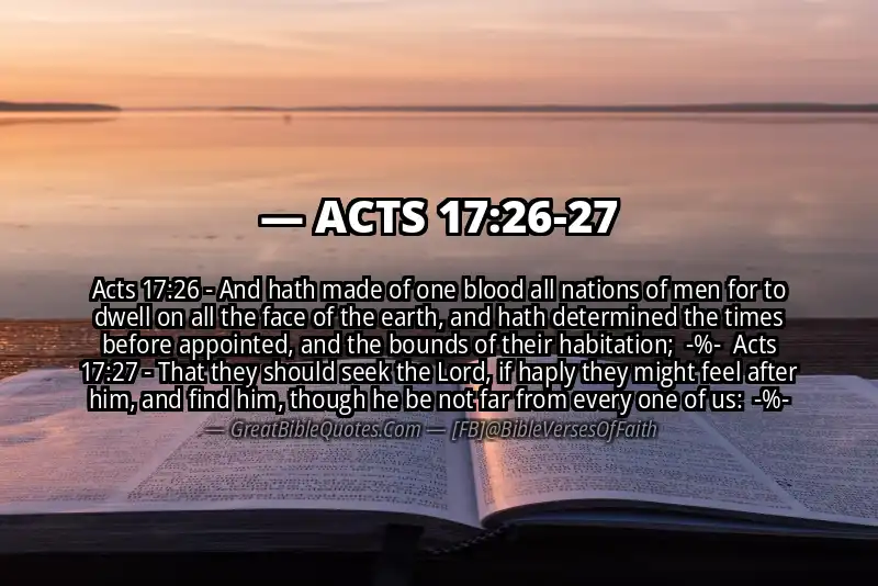 Image for ACTS 17:26-27 Bible verse