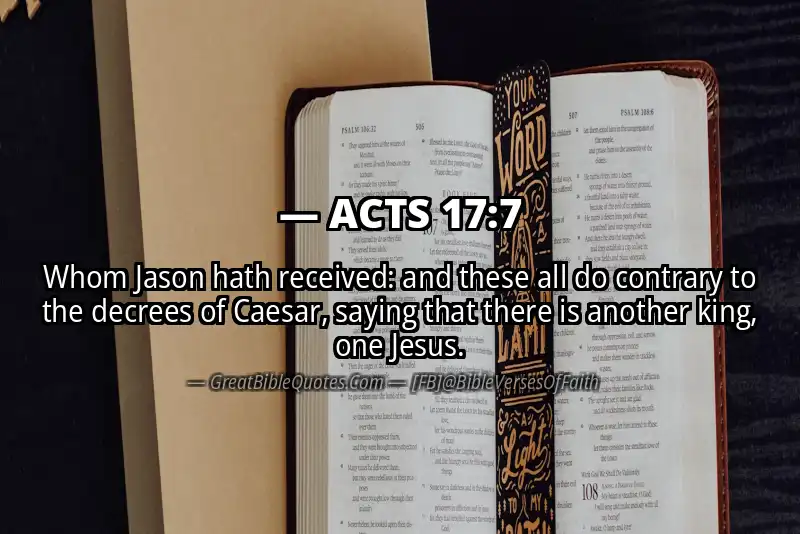 ACTS 17:7 Verse
