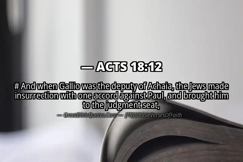 ACTS 18:12 Verse