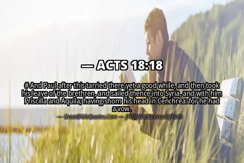 ACTS 18:18 Verse Image