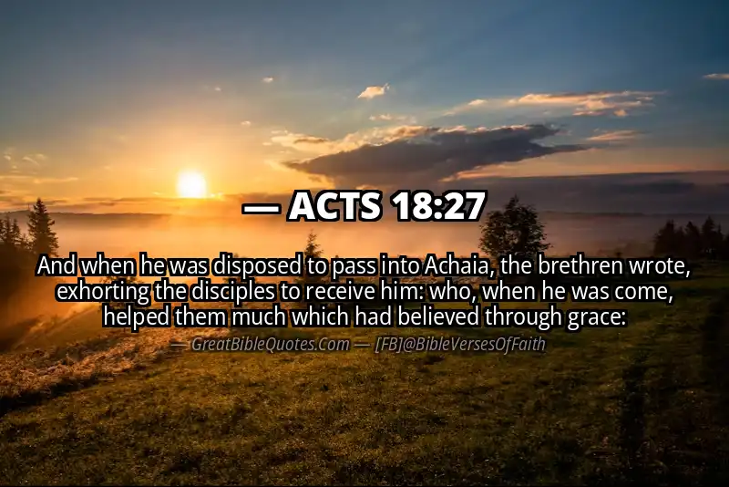 ACTS 18:27 Verse