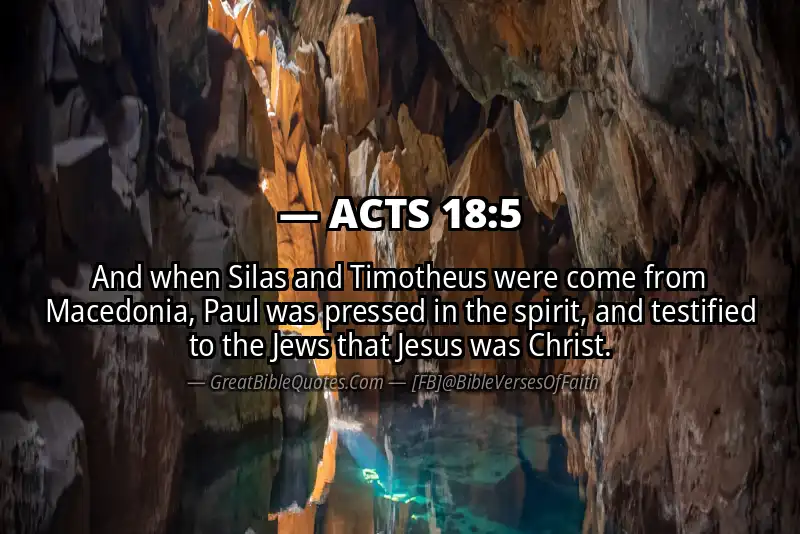 ACTS 18:5 Verse