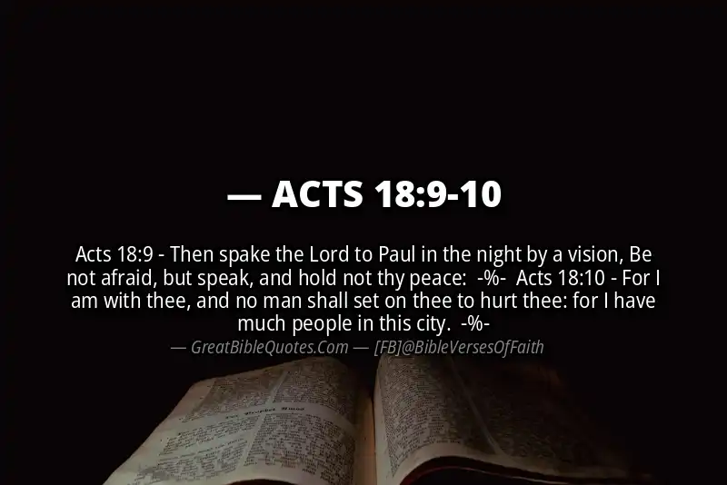 Image for ACTS 18:9-10 Bible verse