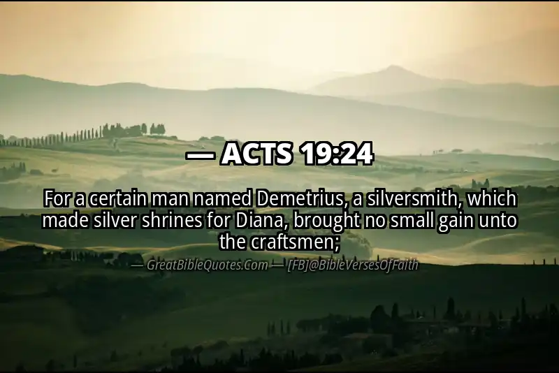 ACTS 19:24 Verse Image