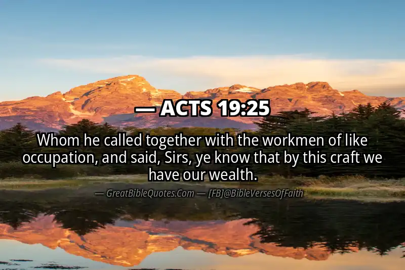 ACTS 19:25 Verse