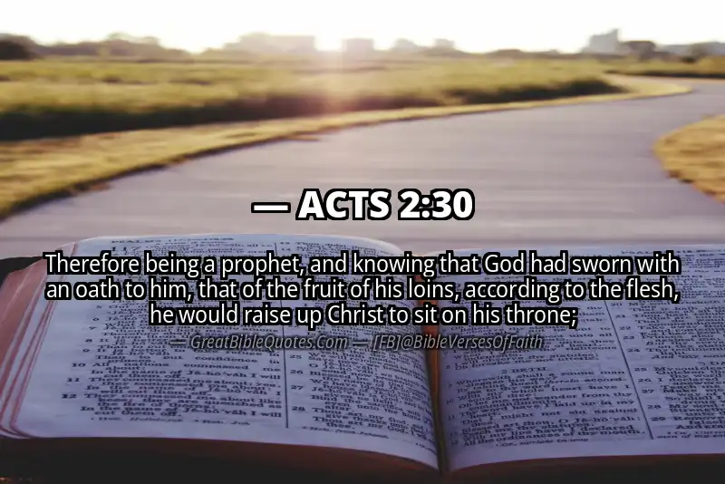 Bible verse: ACTS 2:30 Image