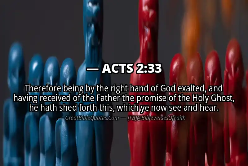 Bible verse: ACTS 2:33 Image
