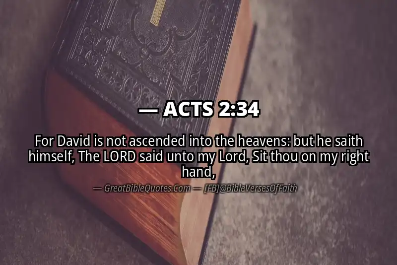 Bible verse: ACTS 2:34 Image