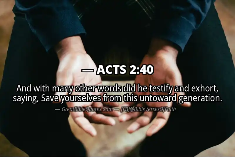 ACTS 2:40 Verse