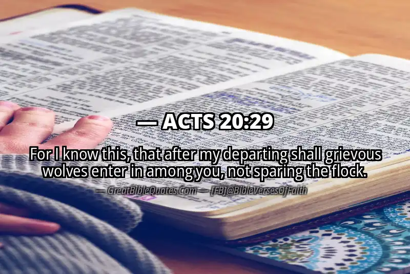 ACTS 20:29 Verse