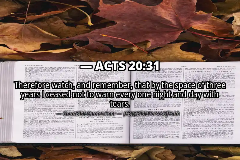 ACTS 20:31 Verse