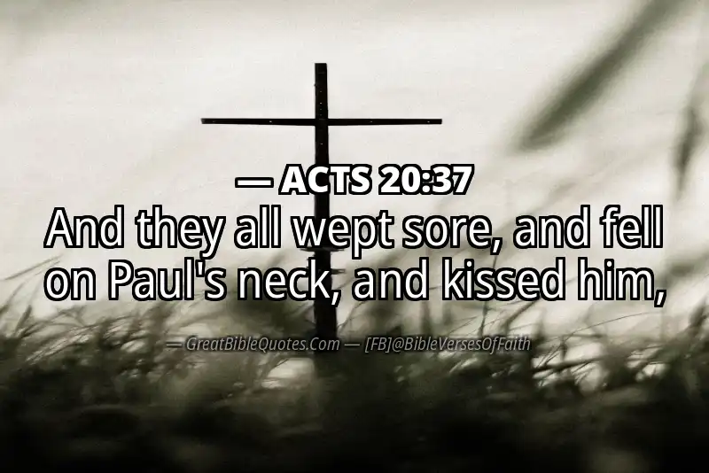 ACTS 20:37 Verse Image
