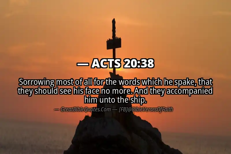 ACTS 20:38 Verse