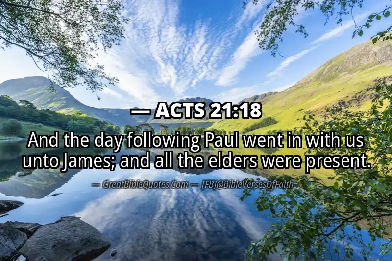 ACTS 21:18 Verse