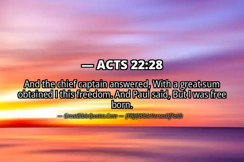 ACTS 22:28 Verse