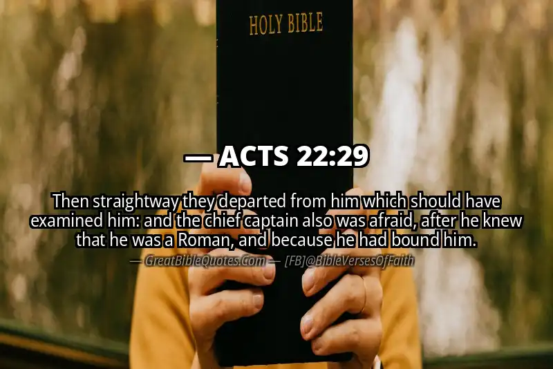 ACTS 22:29 Verse