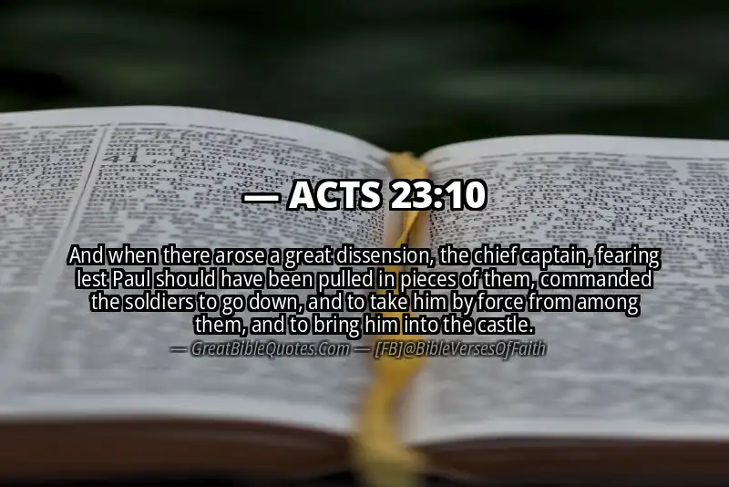 ACTS 23:10 Verse