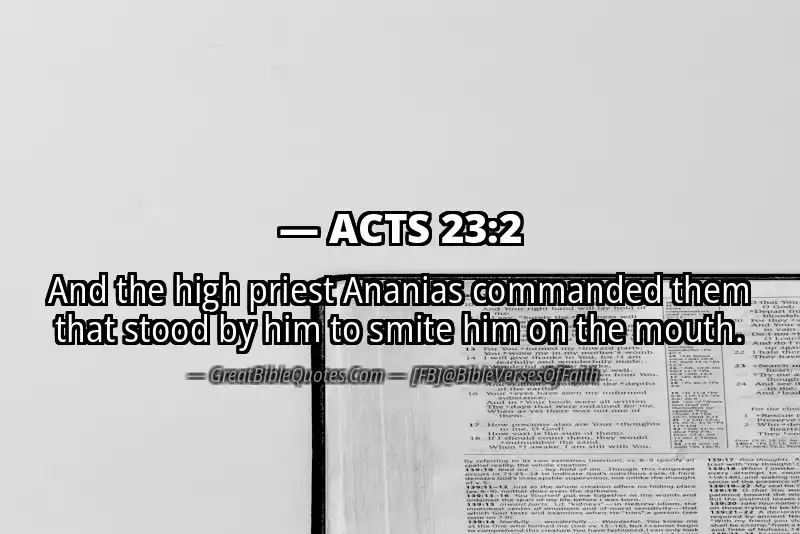 Bible verse: ACTS 23:2 Image