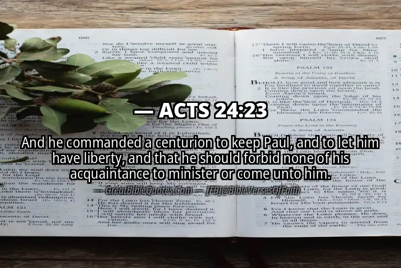 ACTS 24:23 Verse