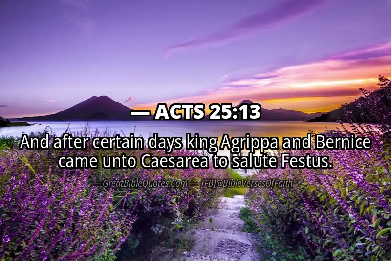 ACTS 25:13 Verse