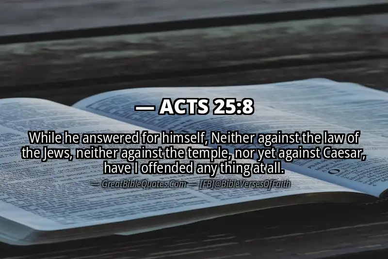 Bible verse: ACTS 25:8 Image