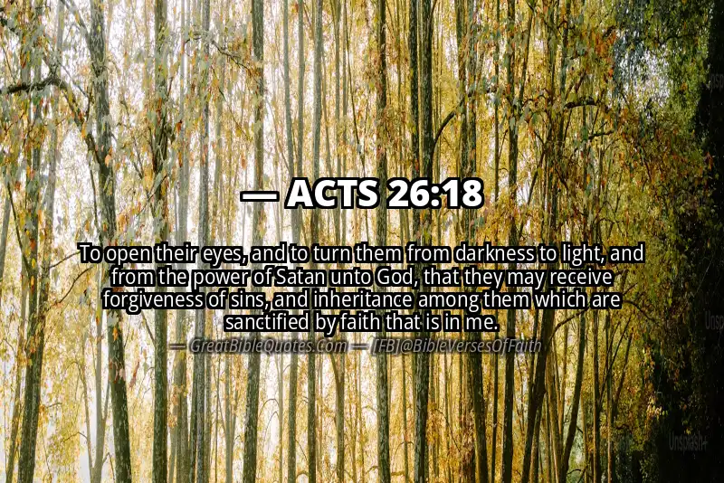 Bible verse: ACTS 26:18 Image