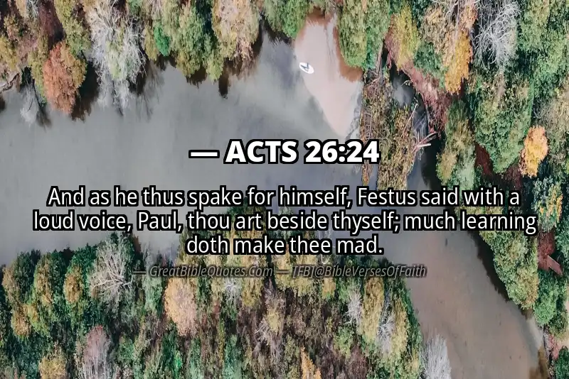 Bible verse: ACTS 26:24 Image
