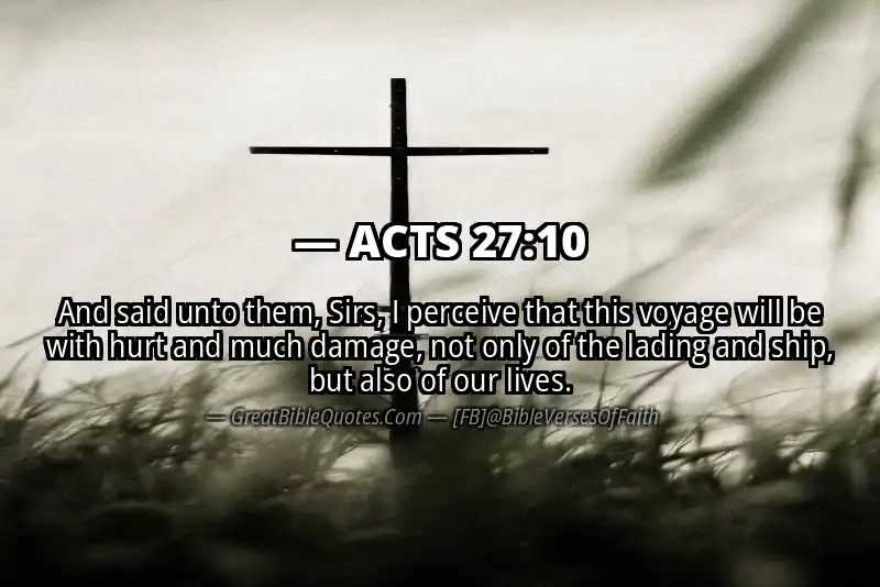 Bible verse: ACTS 27:10 Image