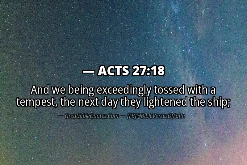 ACTS 27:18 Verse