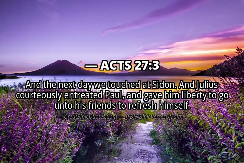 ACTS 27:3 Verse