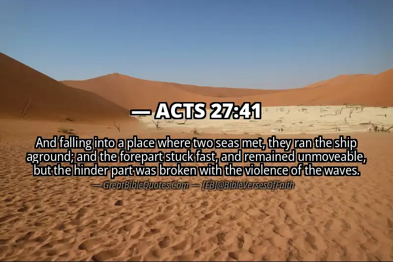 Bible verse: ACTS 27:41 Image