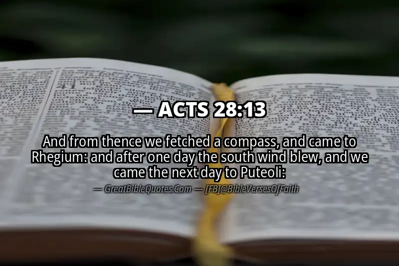 ACTS 28:13 Verse Image
