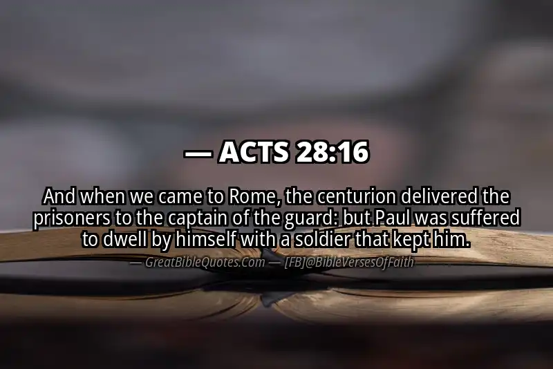 Bible verse: ACTS 28:16 Image