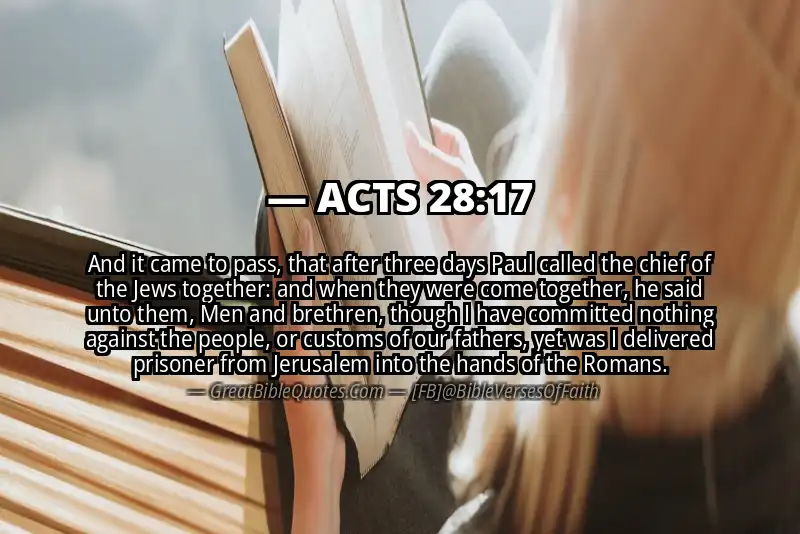 Bible verse: ACTS 28:17 Image