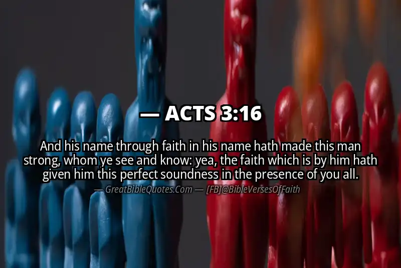 Image for ACTS 3:16 Bible verse