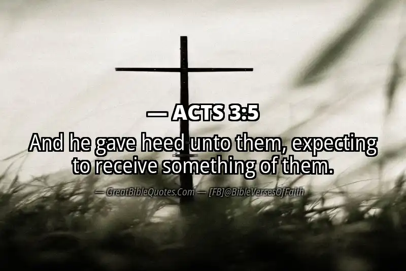 ACTS 3:5 Verse