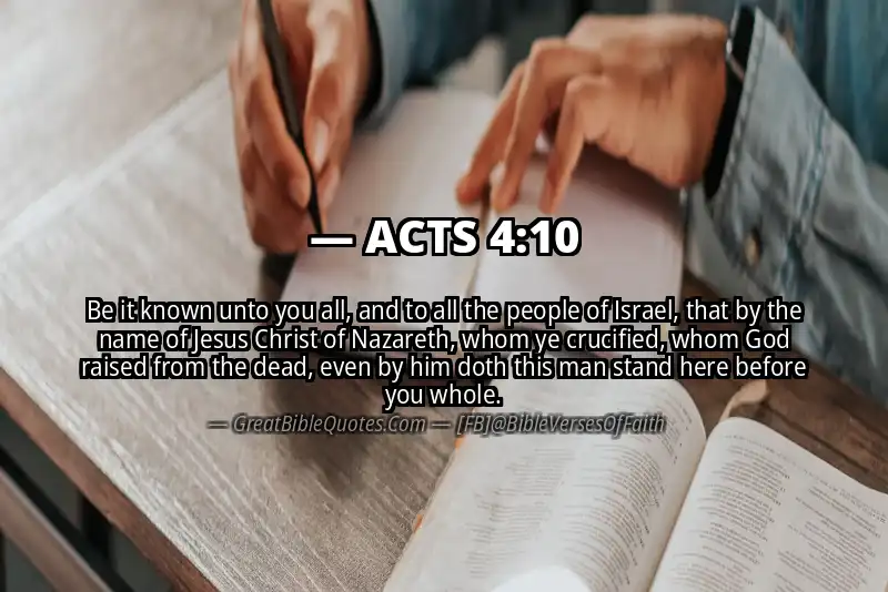 Bible verse: ACTS 4:10 Image