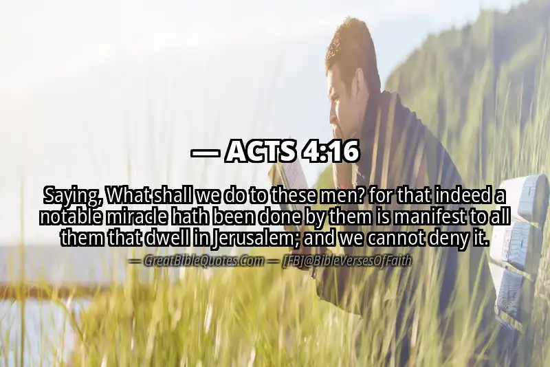ACTS 4:16 Verse