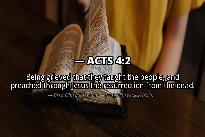 ACTS 4:2 Verse