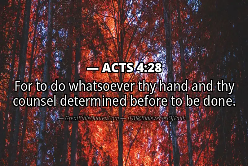 Bible verse: ACTS 4:28 Image