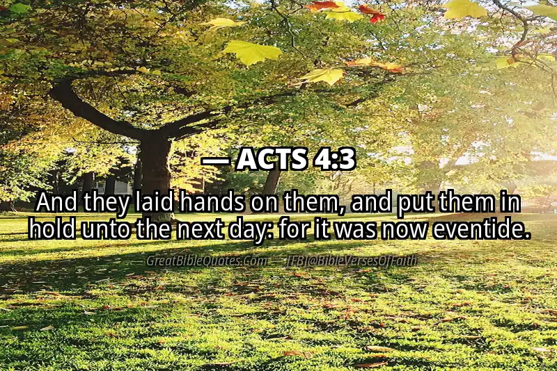 ACTS 4:3 Verse