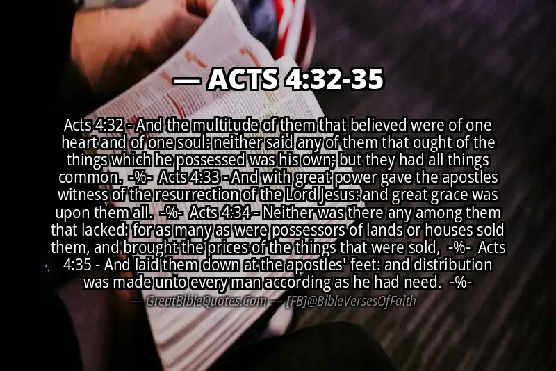 Image for ACTS 4:32-35 Bible verse