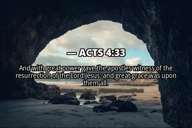 Bible verse: ACTS 4:33 Image