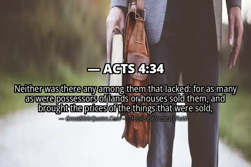 Bible verse: ACTS 4:34 Image
