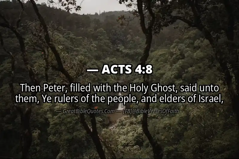 Bible verse: ACTS 4:8 Image
