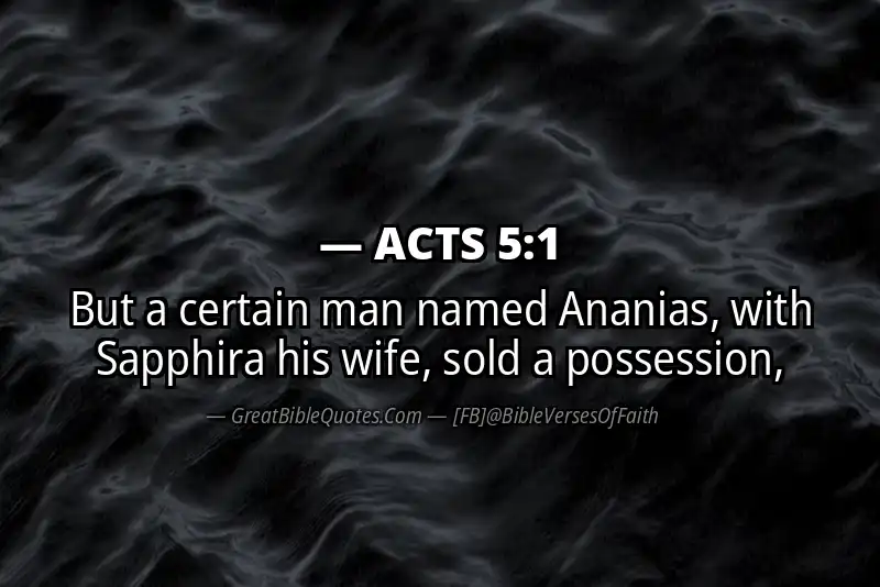Bible verse: ACTS 5:1 Image