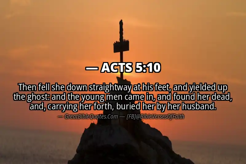 ACTS 5:10 Verse