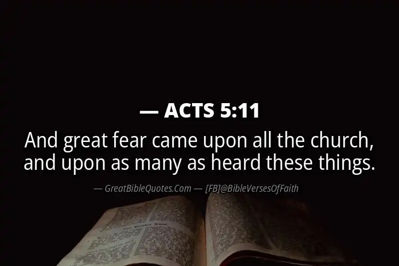 ACTS 5:11 Verse Image